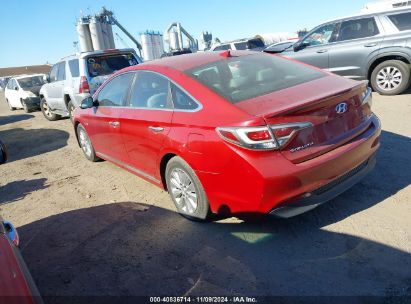 Lot #2995293842 2016 HYUNDAI SONATA HYBRID SE