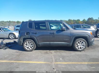 Lot #3035072228 2018 JEEP RENEGADE LATITUDE FWD