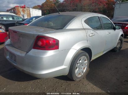 Lot #2995293796 2012 DODGE AVENGER SE