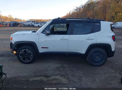 Lot #3052075336 2017 JEEP RENEGADE TRAILHAWK 4X4