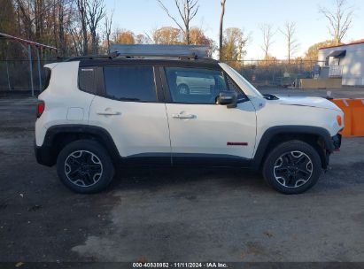 Lot #3052075336 2017 JEEP RENEGADE TRAILHAWK 4X4