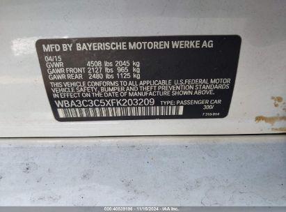 Lot #2992834936 2015 BMW 320I XDRIVE