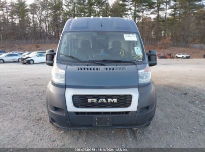 Lot #2992815721 2019 RAM PROMASTER 3500 CARGO VAN HIGH ROOF 159 WB EXT