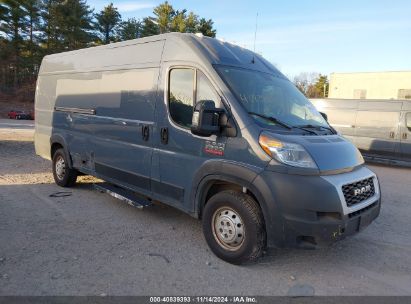 Lot #2992815716 2019 RAM PROMASTER 3500 CARGO VAN HIGH ROOF 159 WB EXT