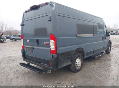 Lot #2992834928 2019 RAM PROMASTER 3500 CARGO VAN HIGH ROOF 159 WB EXT