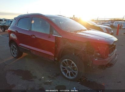 Lot #3036721867 2018 FORD ECOSPORT TITANIUM