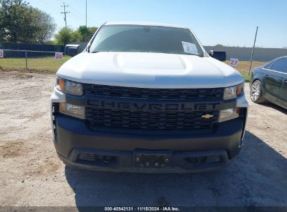 Lot #2989127377 2021 CHEVROLET SILVERADO 1500 4WD  STANDARD BED WT