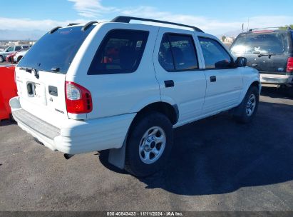 Lot #3037524322 2004 ISUZU RODEO S 3.5L V6