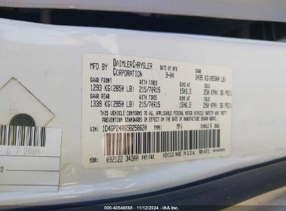 Lot #2992834786 2005 DODGE GRAND CARAVAN SE