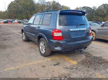 Lot #2994067930 2006 TOYOTA HIGHLANDER HYBRID LIMITED V6