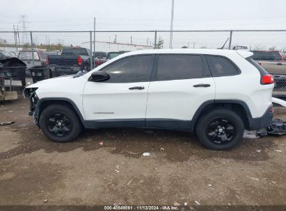 Lot #3035071925 2017 JEEP CHEROKEE SPORT 4X4