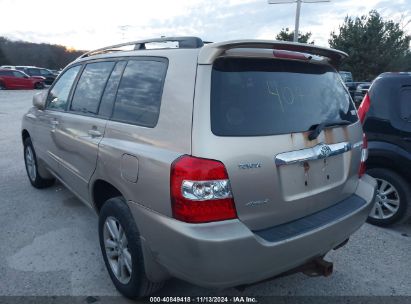 Lot #2997780536 2006 TOYOTA HIGHLANDER HYBRID V6