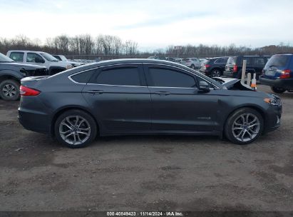 Lot #3037544204 2019 FORD FUSION HYBRID TITANIUM