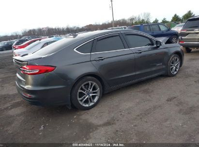 Lot #3037544204 2019 FORD FUSION HYBRID TITANIUM