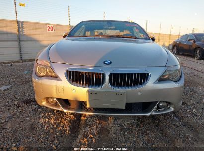 Lot #2997780532 2007 BMW 650I