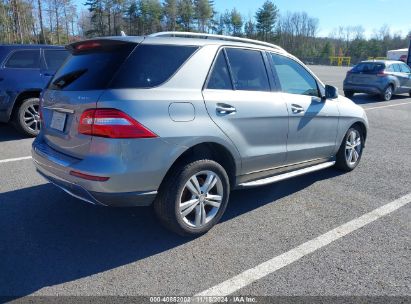 Lot #3037543374 2014 MERCEDES-BENZ ML 350 4MATIC