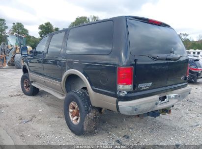 Lot #2992834695 2001 FORD EXCURSION LIMITED