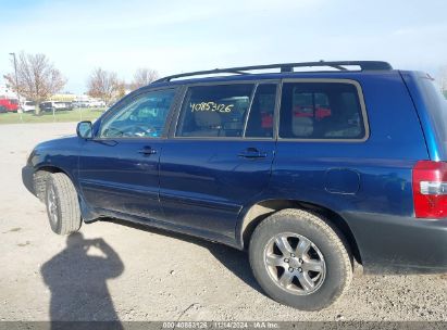 Lot #2992834693 2004 TOYOTA HIGHLANDER V6 W/3RD ROW (A5)