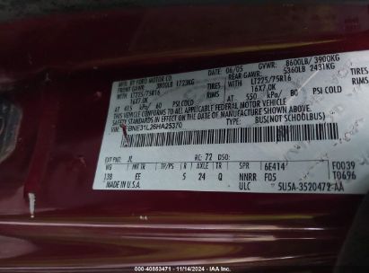 Lot #2981760843 2006 FORD E-350 SUPER DUTY CHATEAU/XL/XLT