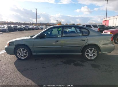 Lot #3035094641 2004 SUBARU LEGACY  (NATL) L/L W/35TH ANNIVERSARY EDITION