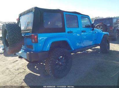 Lot #3056069842 2017 JEEP WRANGLER UNLIMITED SAHARA 4X4