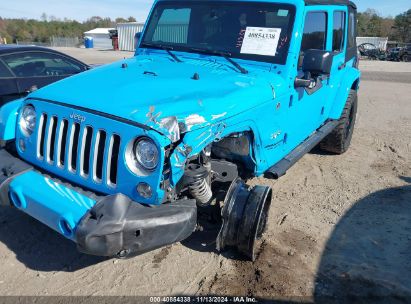 Lot #3056069842 2017 JEEP WRANGLER UNLIMITED SAHARA 4X4