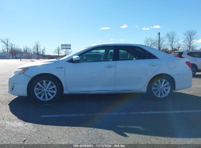 Lot #2992821286 2014 TOYOTA CAMRY HYBRID XLE