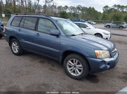 Lot #2995293114 2006 TOYOTA HIGHLANDER HYBRID LIMITED V6