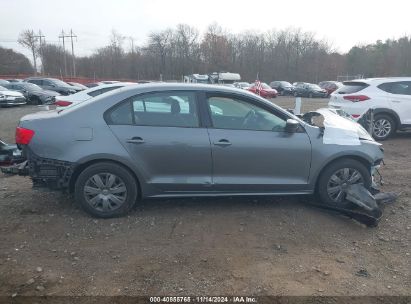 Lot #3035071654 2013 VOLKSWAGEN JETTA 2.0L S