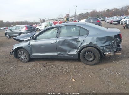 Lot #3035071654 2013 VOLKSWAGEN JETTA 2.0L S