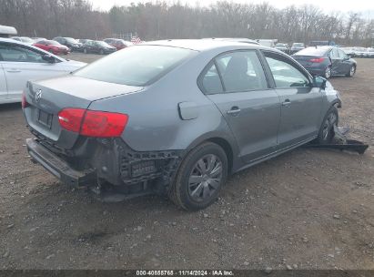 Lot #3035071654 2013 VOLKSWAGEN JETTA 2.0L S