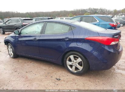 Lot #3035083173 2013 HYUNDAI ELANTRA GLS