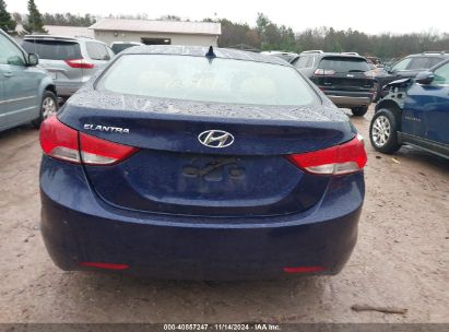 Lot #3035083173 2013 HYUNDAI ELANTRA GLS