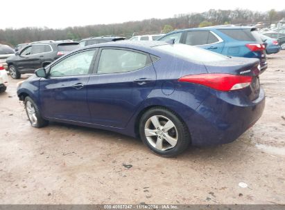 Lot #3035083173 2013 HYUNDAI ELANTRA GLS