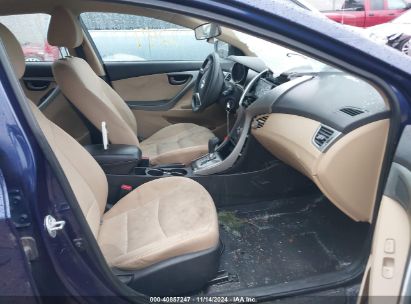 Lot #3035083173 2013 HYUNDAI ELANTRA GLS