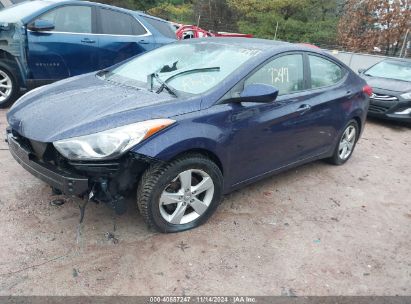 Lot #3035083173 2013 HYUNDAI ELANTRA GLS