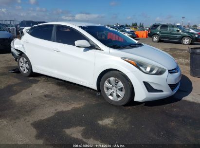 Lot #3035094516 2016 HYUNDAI ELANTRA SE