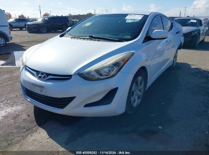 Lot #3035094516 2016 HYUNDAI ELANTRA SE