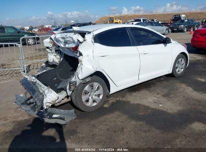 Lot #3035094516 2016 HYUNDAI ELANTRA SE