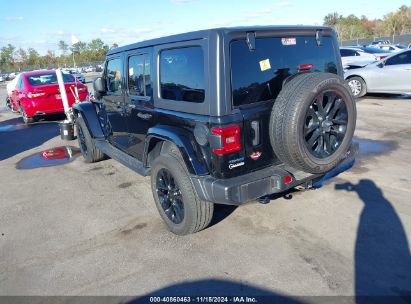 Lot #3056069559 2021 JEEP WRANGLER 4XE UNLIMITED SAHARA 4X4