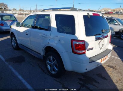 Lot #2992831482 2011 FORD ESCAPE LIMITED