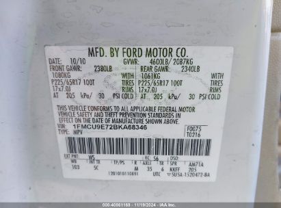 Lot #2992831482 2011 FORD ESCAPE LIMITED