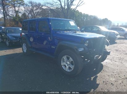 Lot #3052075334 2019 JEEP WRANGLER UNLIMITED SPORT S 4X4