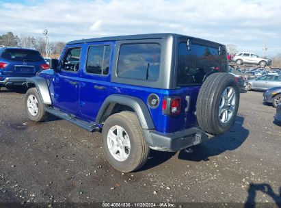 Lot #3052075334 2019 JEEP WRANGLER UNLIMITED SPORT S 4X4