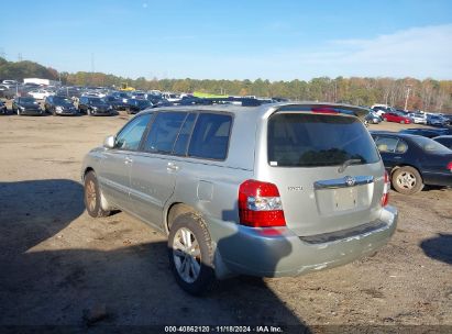 Lot #3005344766 2006 TOYOTA HIGHLANDER HYBRID LIMITED V6