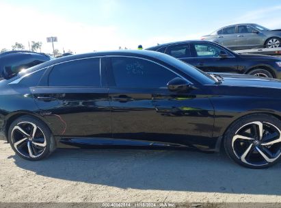 Lot #3035094392 2021 HONDA ACCORD SPORT