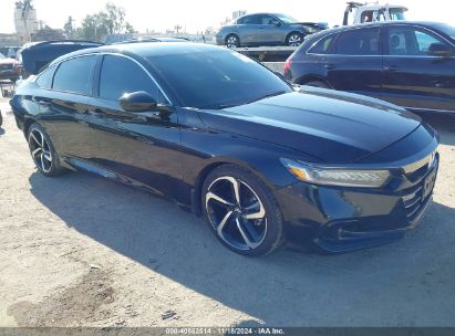 Lot #3035094392 2021 HONDA ACCORD SPORT