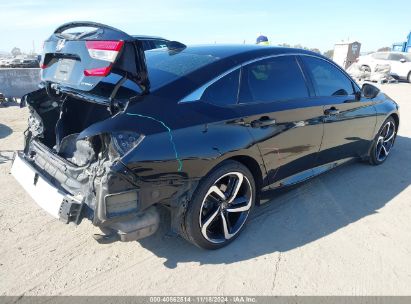 Lot #3035094392 2021 HONDA ACCORD SPORT