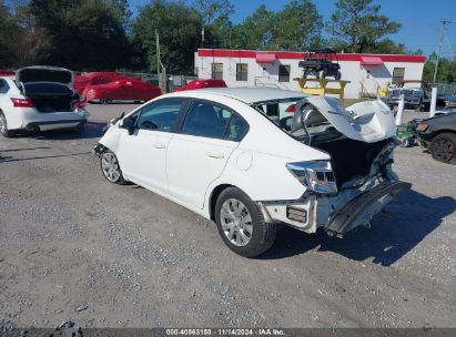 Lot #3035083262 2012 HONDA CIVIC LX