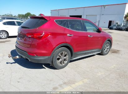 Lot #3021947355 2014 HYUNDAI SANTA FE SPORT 2.4L